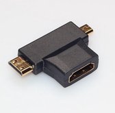 3 in 1 voor 4K HD HDMI compatibel naar Mini Micro Male Adapter Converter Connector Tablet PC TV
