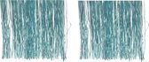 2x zakjes lametta engelenhaar ijsblauw (blue dawn) 50 x 40 cm - Tinsel/folie slierten - Kerstversiering