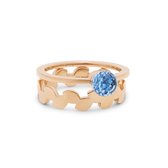 Melano Twisted Nothing Compares ring set - dames - rosekleurig - maat 60