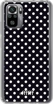 6F hoesje - geschikt voor Xiaomi Redmi Note 10S -  Transparant TPU Case - Onyx Dots #ffffff