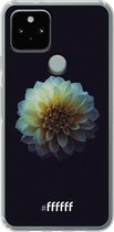 6F hoesje - geschikt voor Google Pixel 5 -  Transparant TPU Case - Just a Perfect Flower #ffffff