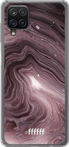 6F hoesje - geschikt voor Samsung Galaxy A12 - Transparant TPU Case - Purple Marble #ffffff