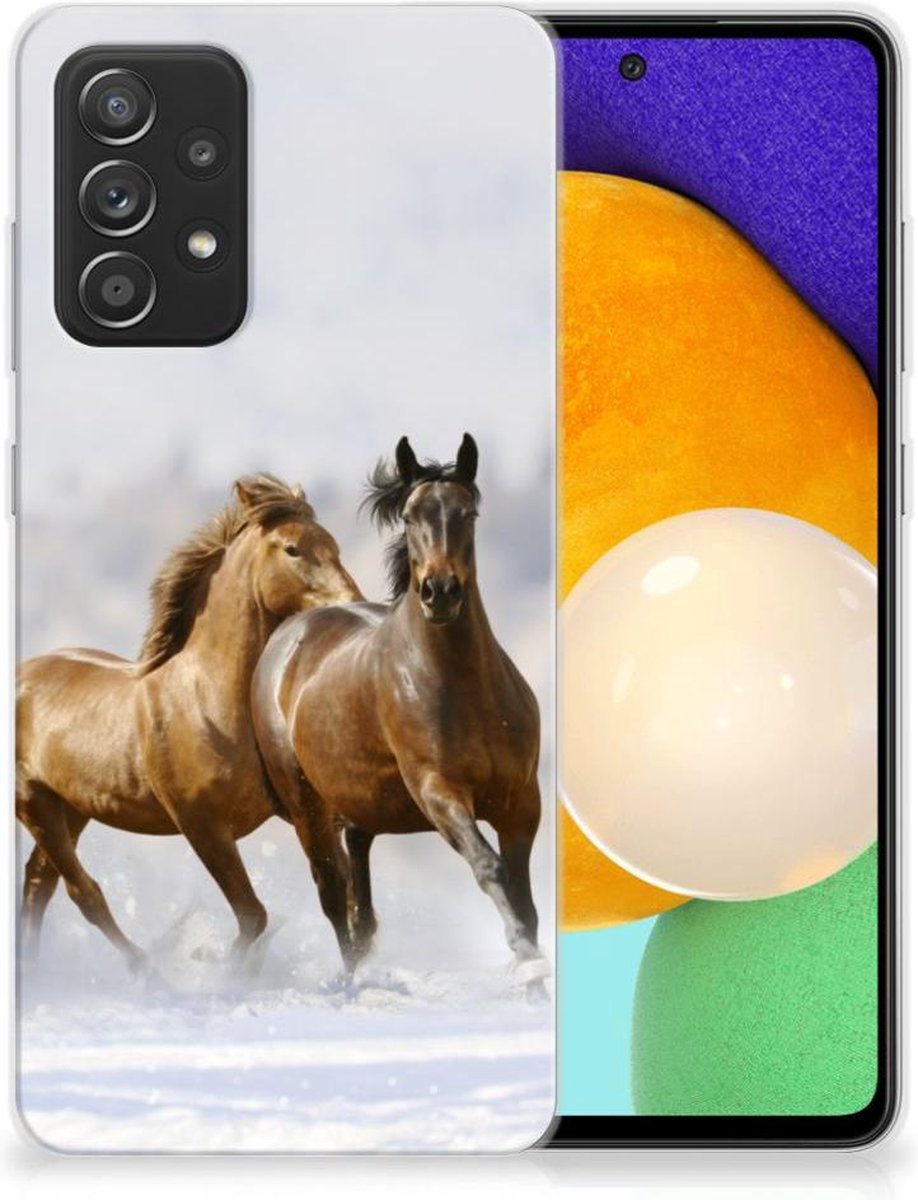 Samsung Galaxy A52 (5G/4G) TPU Hoesje Paarden