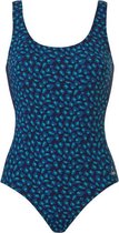 Tweka Dora dames badpak blauw dessin