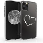 kwmobile telefoonhoesje voor Apple iPhone 12 Pro Max - Hoesje voor smartphone - Brushed Hart design