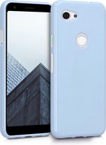 kwmobile telefoonhoesje voor Google Pixel 3a - Hoesje voor smartphone - Back cover in mat lichtblauw