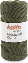 100 meter Katia Macrame Olijfgroen - Kaki - macrame koord - gerecycleerd getwijnd touw - voor macramé plantenhanger - macrame plantenhanger