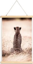 JUNIQE - Posterhanger Still Leopard -20x30 /Bruin