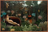 JUNIQE - Poster met kunststof lijst Rousseau - The Dream -20x30