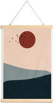 JUNIQE - Posterhanger Howl -40x60 /Kleurrijk
