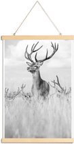 JUNIQE - Posterhanger Stag Pride by Monika S. Jakubowska -40x60 /Grijs
