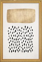 JUNIQE - Poster met houten lijst Opus No. 5 -40x60 /Ivoor & Zwart