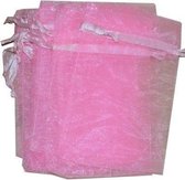 Organza zakjes - licht roze 10x15 cm - 100 stuks / cadeauzakjes