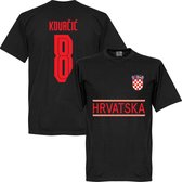 Kroatië Kovacic 8 Team T-Shirt 2021-2022 - Zwart - S