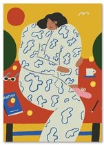 Matisse Abstract Poster 5 - 20x25cm Canvas - Multi-color