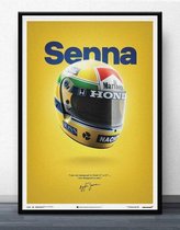 F1 Poster Senna - 21x30cm Canvas - Multi-color