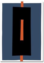 Modern Abstract Poster 7 - 20x25cm Canvas - Multi-color