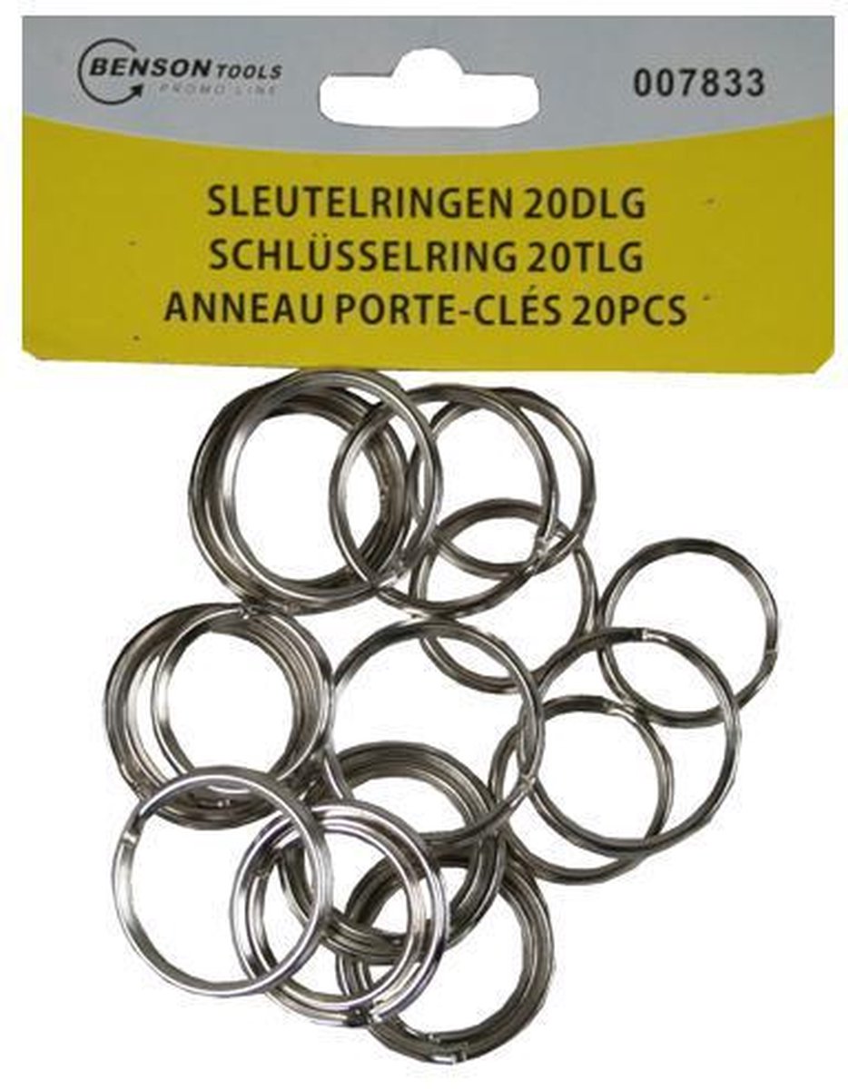 Sleutelringen - Sleutelring - 20 Stuks - 10 x 24mm - 10 x 28mm