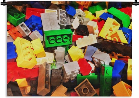 Tapisserie Lego - Gros plan sur blocs Lego Tapisserie coton 150x112 cm -  Tapisserie... | bol.com