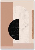 Abstract Marble Poster 2 - 50x70cm Canvas - Multi-color
