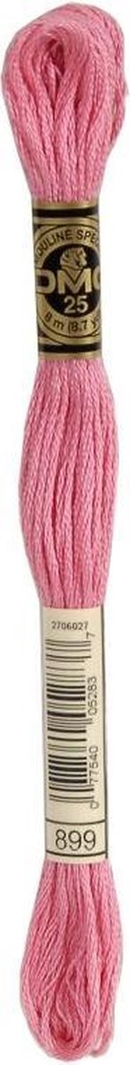 6 stuks DMC Borduurgaren-899 Oud Rose