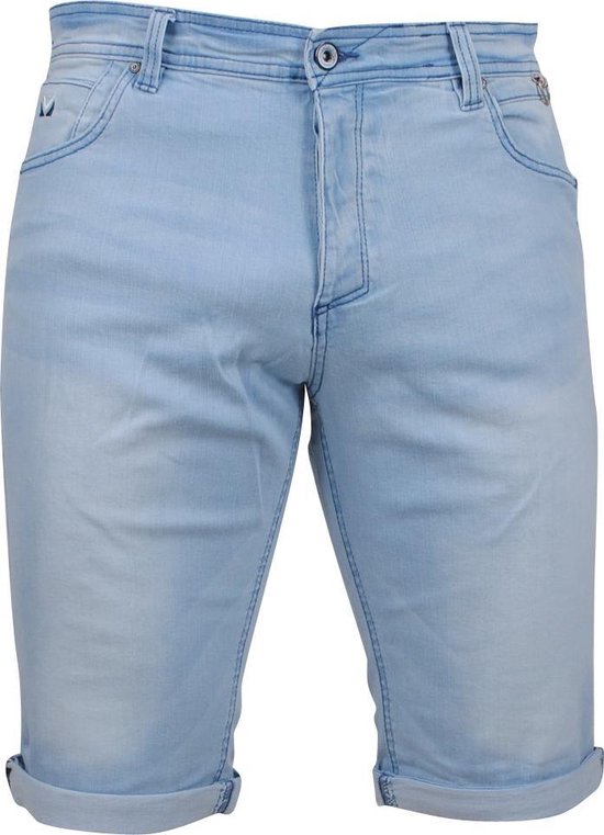 inspanning Afbreken Banket MZ72 - Heren Jeans Short - Stretch - Footing - Bleach | bol.com