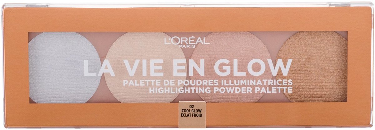 L'Oréal Paris La Vie en Glow Highlighting Palette Highliter Poeder - 02 Cool Glow