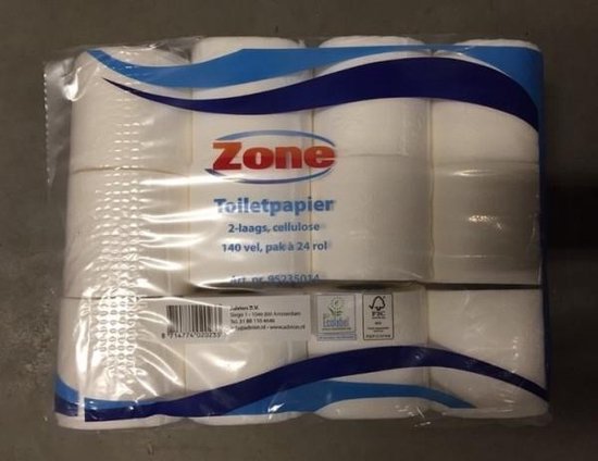 Zone Toiletpapier - 96 rollen - 2 laags wc papier | bol