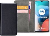 Motorola Moto E7 Bookcase hoesje - Mobilize - Effen Zwart - Kunstleer