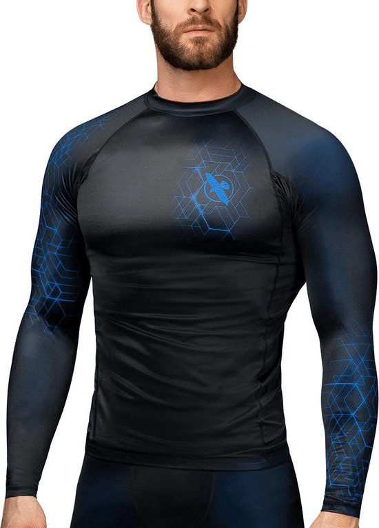 Hayabusa Geo Long Sleeve Rashguard - Zwart,