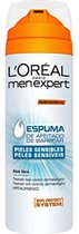 L'oréal Paris Men Expert Hydra Sensitive Espuma De Afeitar 200 Ml