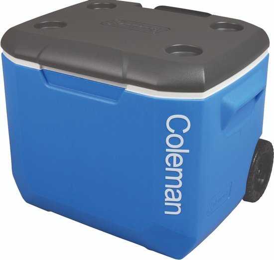 Coleman 60QT Koelbox met Wielen - 56L - Blauw