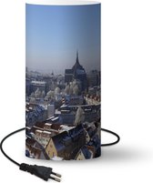 Lamp Rostock - Skyline van de stad Rostock in Duitsland - 33 cm hoog - Ø16 cm - Inclusief LED lamp - Woonkamer/Slaapkamer