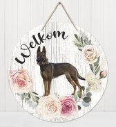 Welkom - Duitse herder | Muurdecoratie - Bordje Hond