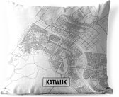 Buitenkussens - Tuin - Stadskaart Katwijk - 60x60 cm