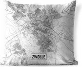 Buitenkussens - Tuin - Stadskaart Zwolle - 50x50 cm