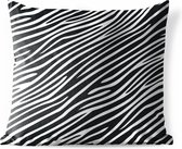Buitenkussens - Tuin - Dierenprint zwarte lijnen - 60x60 cm