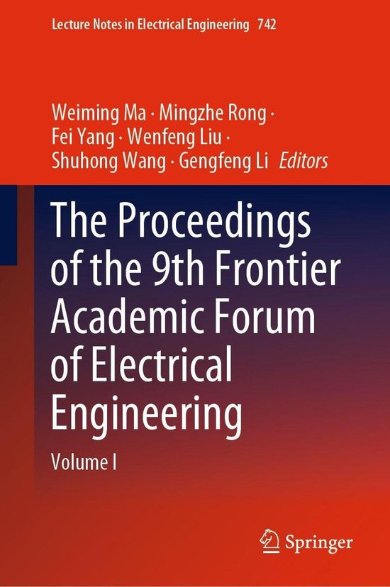 Omslag van The Proceedings of the 9th Frontier Academic Forum of Electrical Engineering
