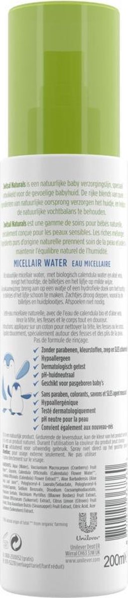 Zwitsal Naturals Micellair Water - 6 x 200 ml - Voordeelverpakking van Zwitsal — afbeelding 2