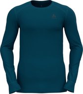 ODLO - BL TOP Crew neck l/s ACTIVE WARM ECO  - Heren- Thermoshirt - Blauw - M