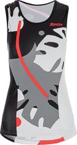 Santini Fietstop Dames Koraal - Maui Sleek Tri Top - XS