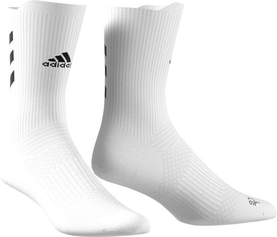 adidas - Alphaskin Crew Light Cushion Sock - Sportsokken - 37 - 39 - Wit