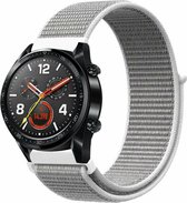 Nylon Smartwatch bandje - Geschikt voor  Huawei Watch GT nylon band - zeeschelp - 42mm - Strap-it Horlogeband / Polsband / Armband