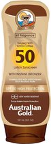 Australian Gold SPF 50 Zonnebrand Lotion met bronzer - 237 ml