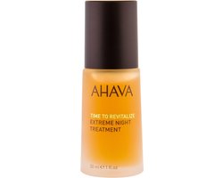 AHAVA extreem nacht behandeling – Geeft stevigheid en houdt de huid glad  – Versterkt de natuurlijke barrière van de huid – VEGAN – Alcohol- en parabenenvrij – 30ml