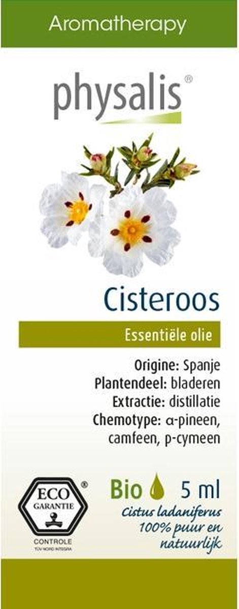 Physalis Aromatherapy Essentiële Oliën Cisteroos Olie 5ml