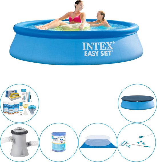 jurk Schurend onderwijzen Easy Set Zwembad - 244 x 61 cm - Voordeelset | bol.com