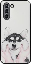 ADEL Siliconen Back Cover Softcase Hoesje Geschikt voor Samsung Galaxy S21 Plus - Husky Hond