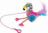 Nobby Flamingo aan touw - Meerkleurig - 22 cm