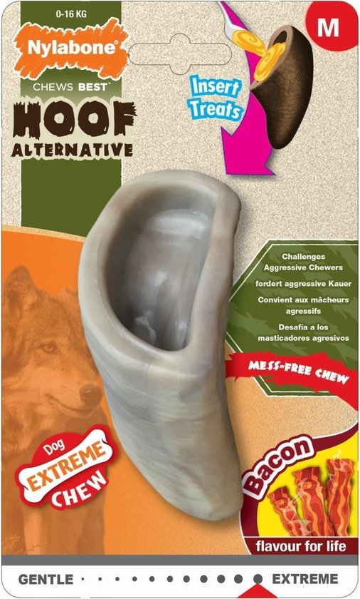 Nylabone extreme chew hoef baconsmaak tot 16 kg
